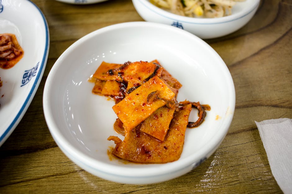 Korean banchan side dish fish cakes