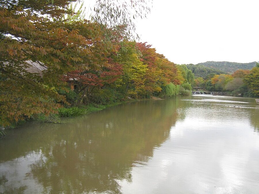 Creek running through the Korean Folk Village