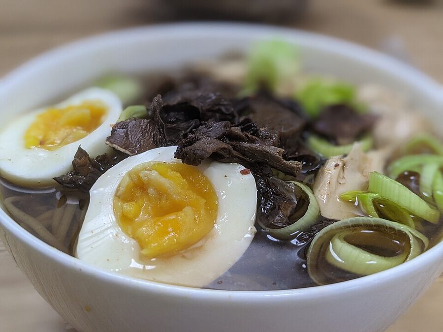 Classic ramen bowl close-up