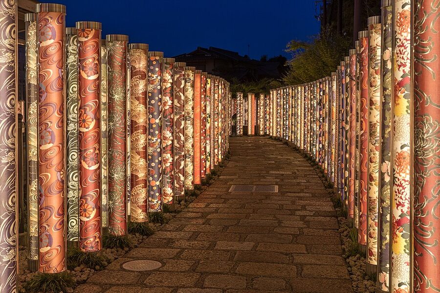 Kimono Forest at Arashiyama Station Kyoto