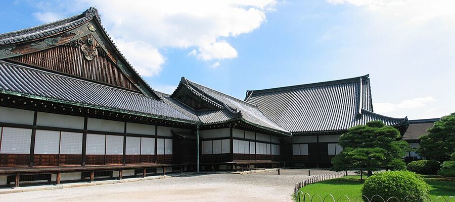 Nijo Castle entrance gate in Kyoto