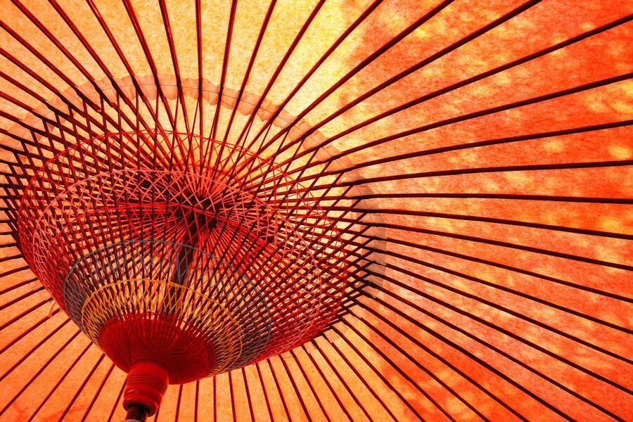 Oilpaper umbrella at a Kyoto traditional craft shop