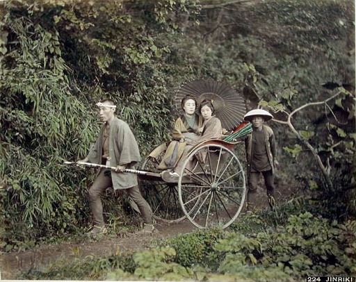 Historical jinrikisha photograph