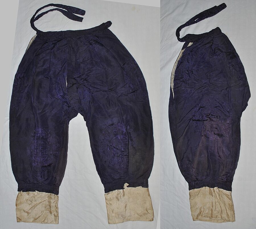Antique Japanese samurai hakama trousers