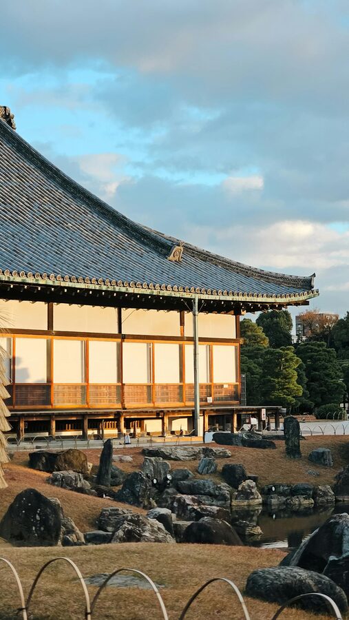 Stone lantern in Kyoto zen garden