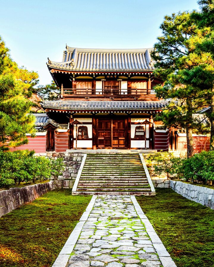 Kyoto zen temple entrance gate