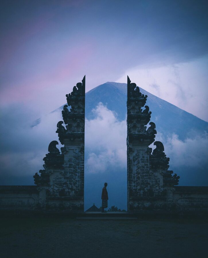 Gate of Heaven reflection photo Bali