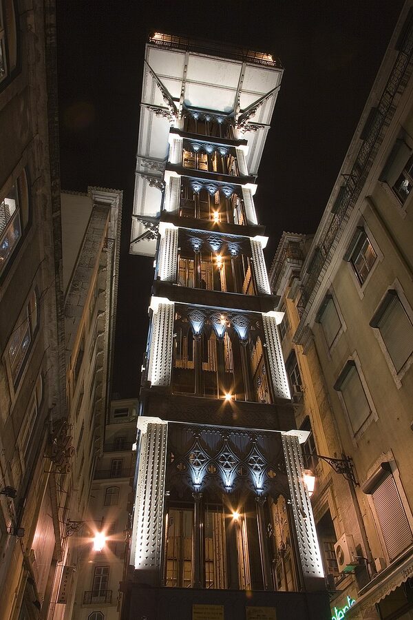 Santa Justa Elevator in Lisbon