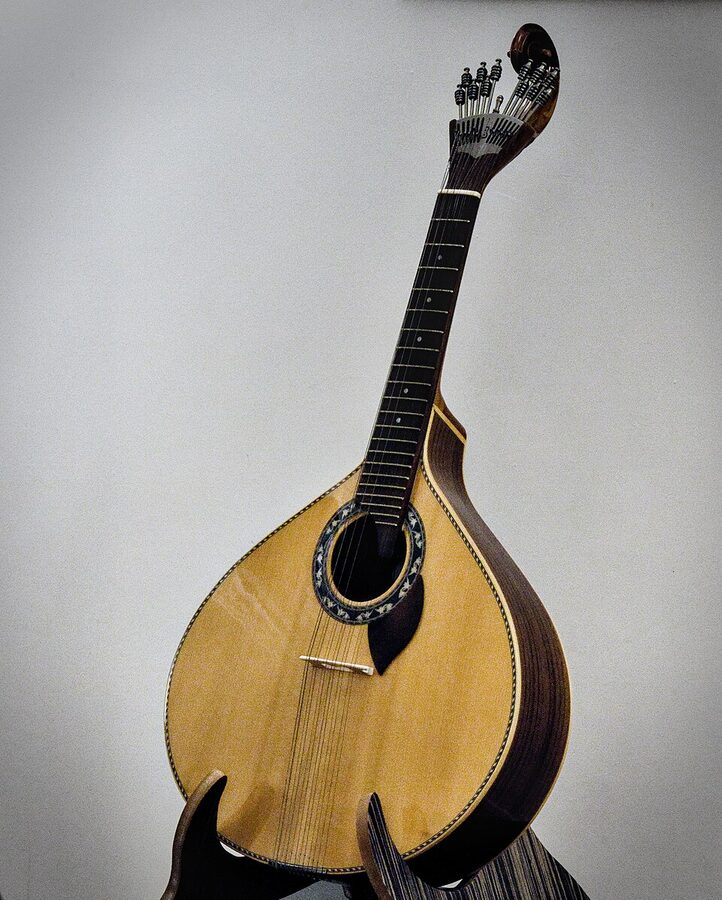 Portuguese guitar 12-string close-up