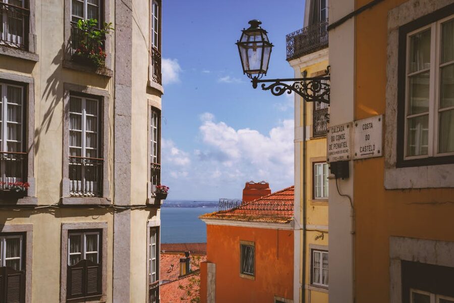 Lisbon Alfama district viewpoint