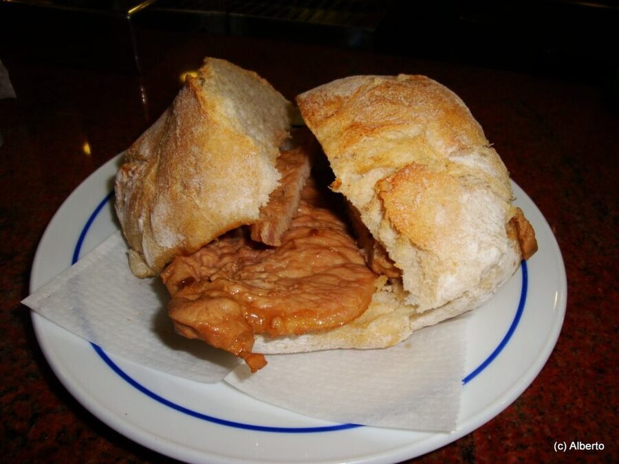 Bifana Portuguese pork sandwich
