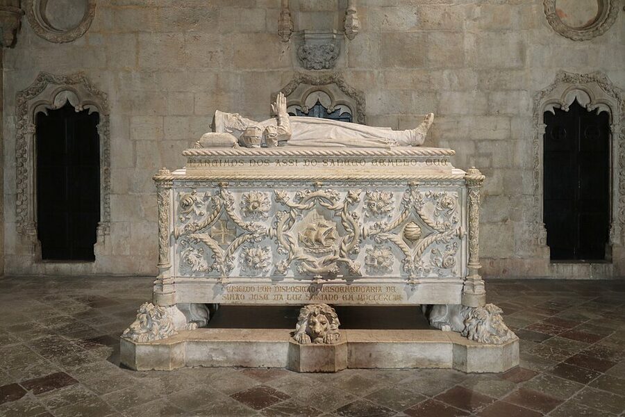 Vasco da Gama tomb at Jeronimos Monastery Belem