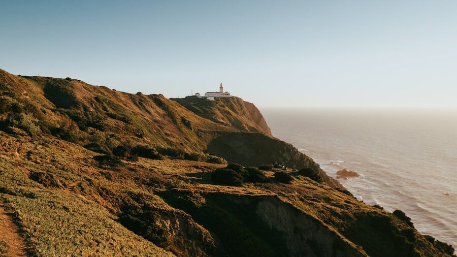 Cabo da Roca lighthouse cliff Atlantic Portugal