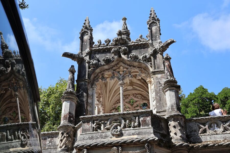 Quinta da Regaleira Gothic architecture detail Sintra