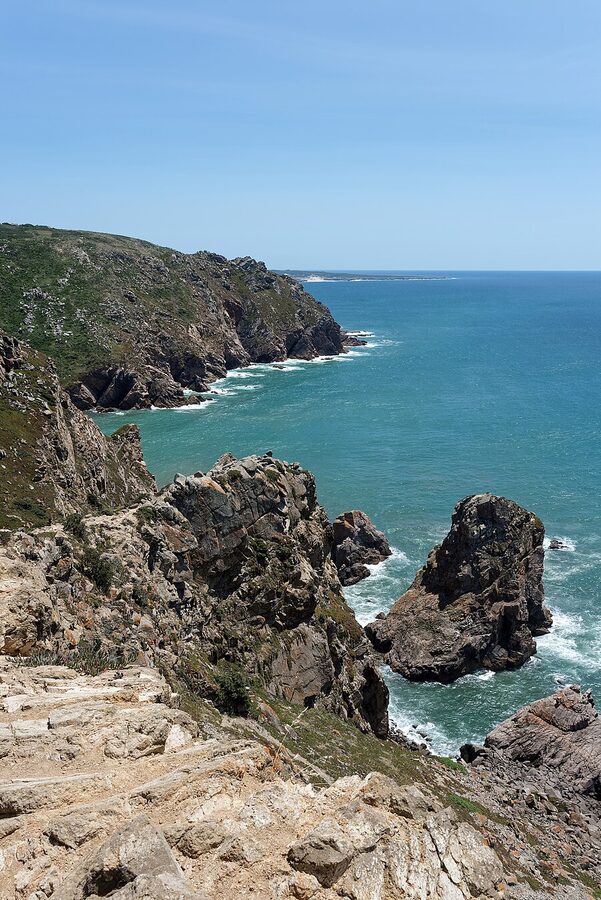 Coastal cliffs at Cabo da Roca Portugal
