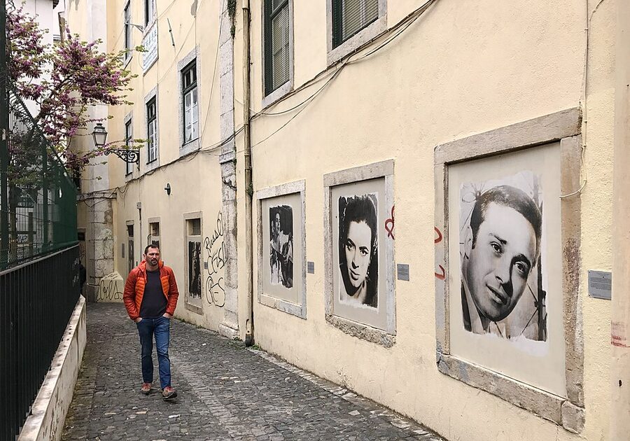 Tribute to Fado legends of Mouraria street art Lisbon