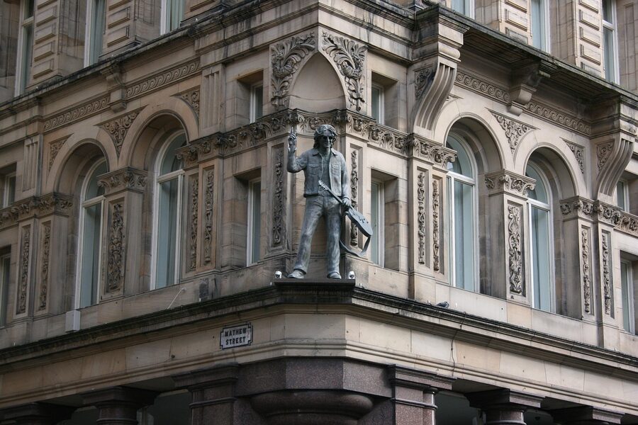 John Lennon statue Mathew Street Liverpool