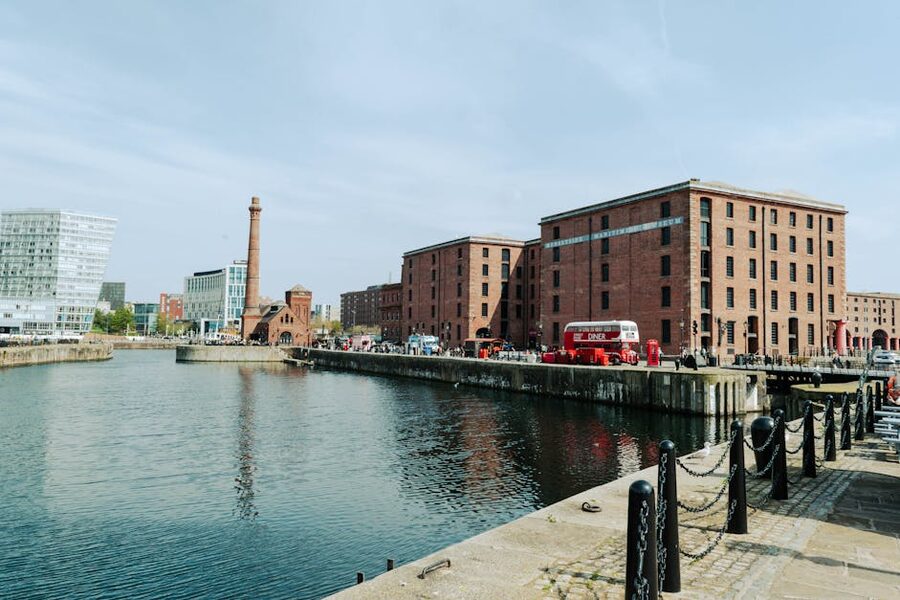 Royal Albert Dock buildings Liverpool waterfront where Beatles Story is housed