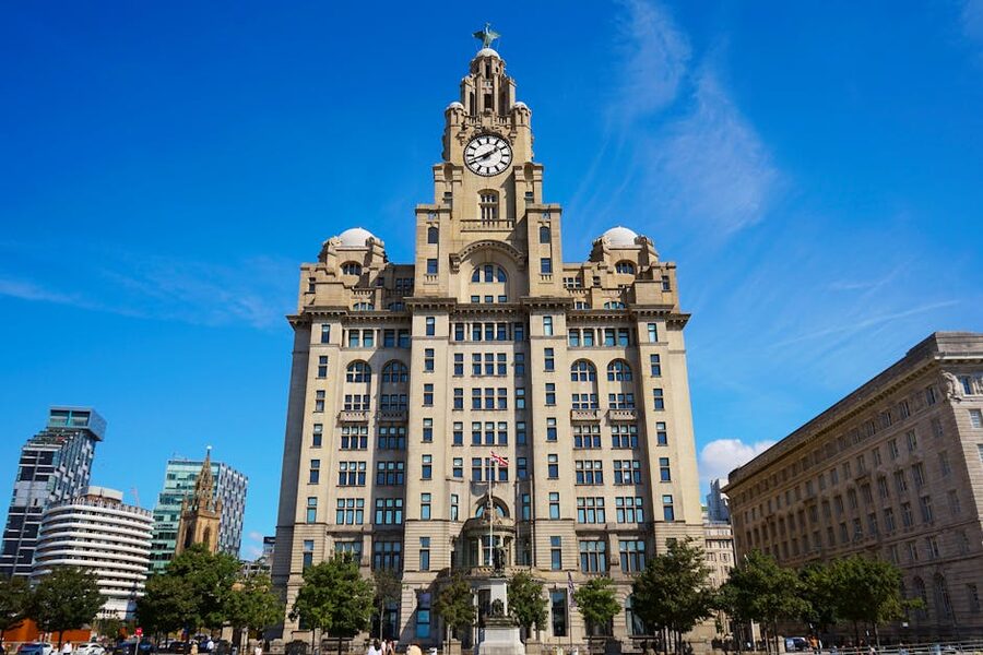 Royal Liver Building Liverpool waterfront landmark