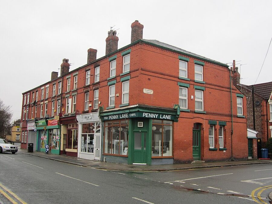 Shops on Penny Lane Liverpool