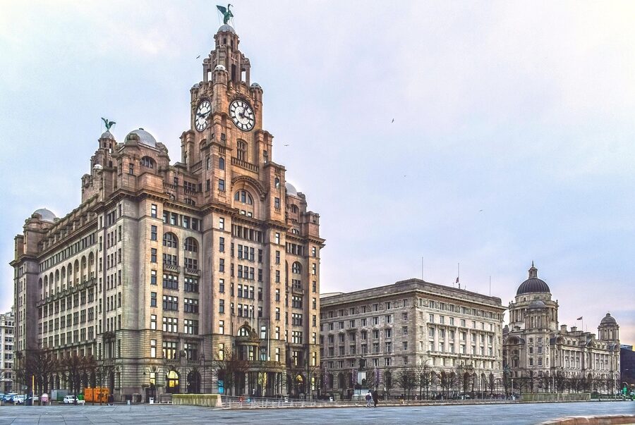 Liverpool Three Graces skyline waterfront
