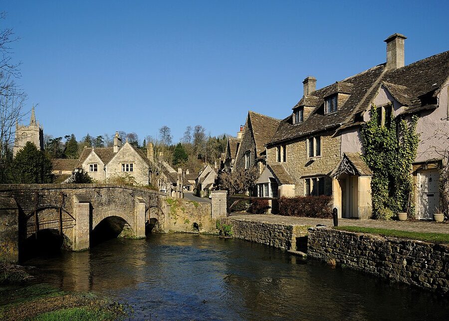 Castle Combe village by the Bybrook stream