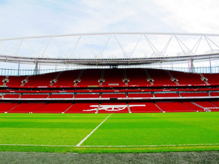 Emirates Stadium pitch and stands daylight