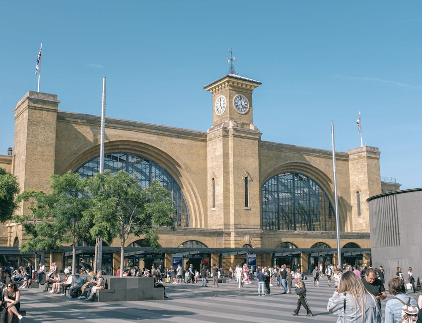 Kings Cross station clock tower entrance