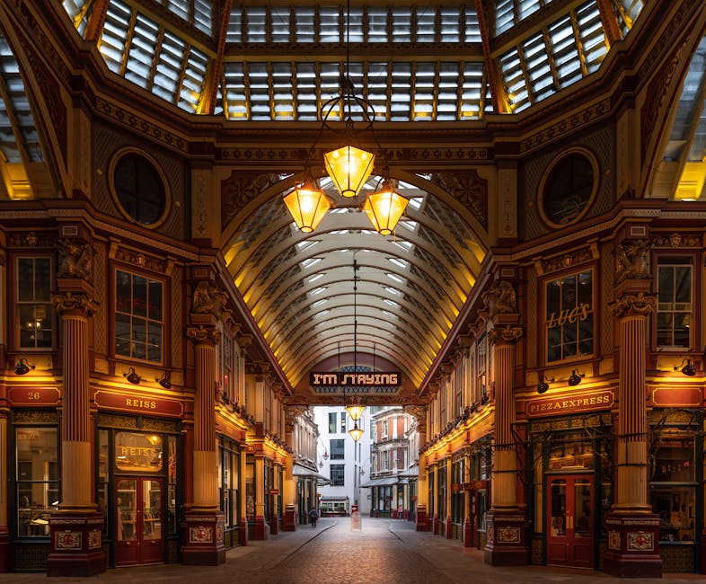 Leadenhall Market wrought-iron entrance London Diagon Alley filming location