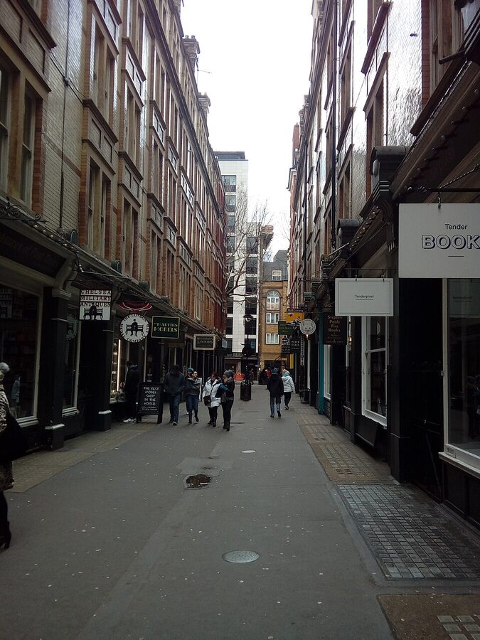 Cecil Court London bookshops Diagon Alley inspiration