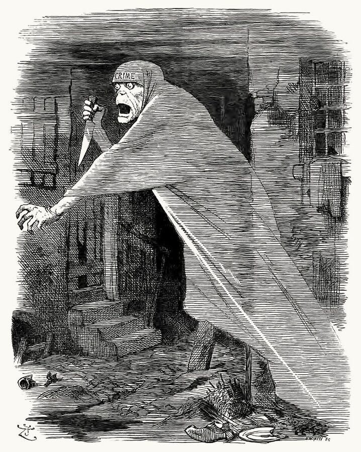 Punch The Nemesis of Neglect cartoon 1888