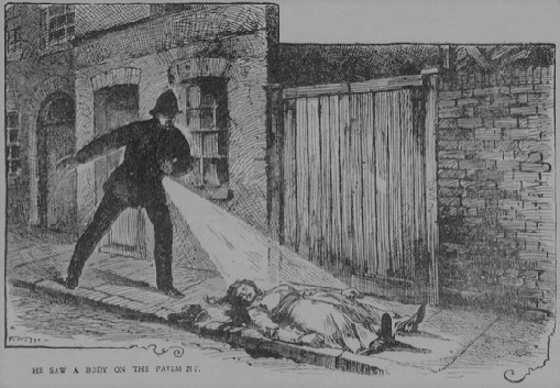 PC Jonas Mizen and Mary Ann Nichols 1888 illustration
