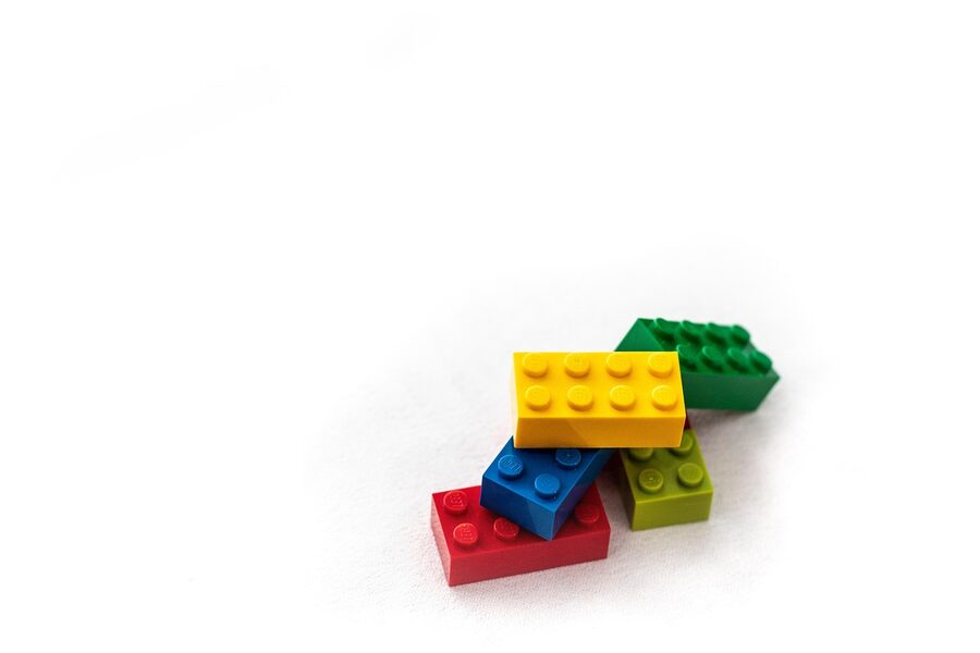 Lego bricks for children play