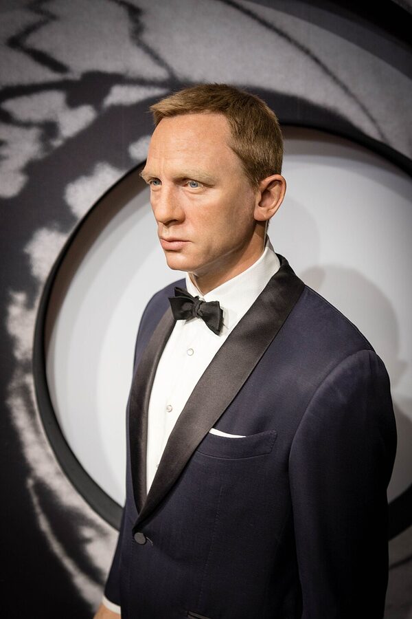 Daniel Craig as James Bond wax figure at Madame Tussauds London