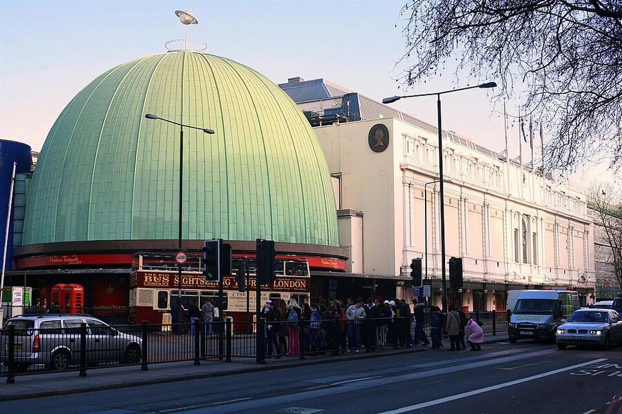 Madame Tussauds gallery dome interior London