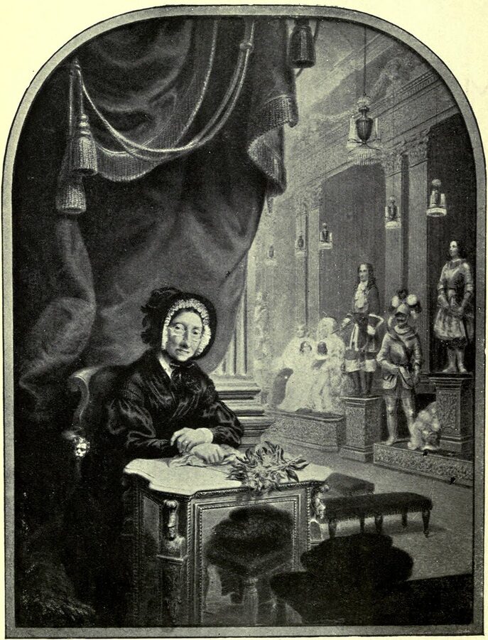 Marie Tussaud aged 85 portrait by Paul Fischer