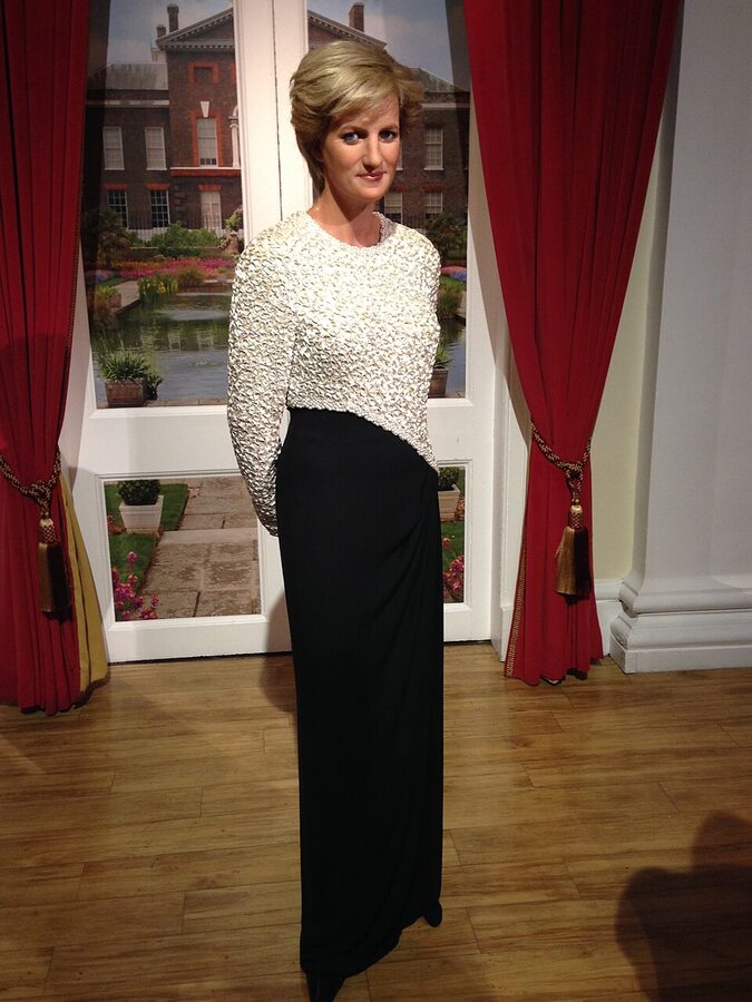 Princess Diana wax figure at Madame Tussauds London