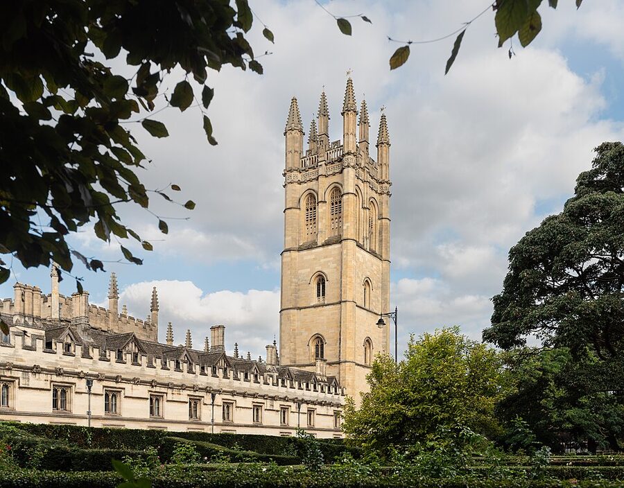 Magdalen College Oxford tower High Street