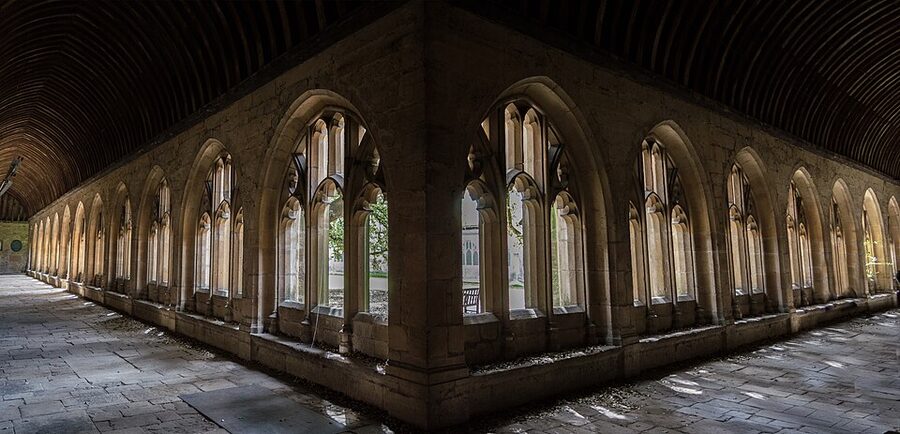 New College Oxford cloisters Goblet of Fire
