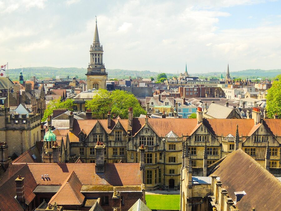 Oxford spires skyline rooftops dreaming spires