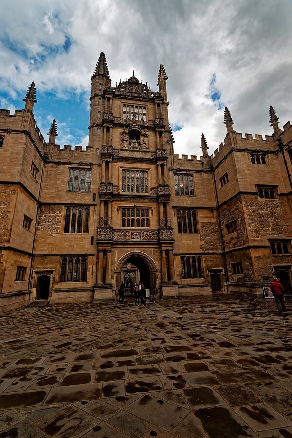 Tower of the Five Orders Bodleian Library Oxford Old Schools Quadrangle