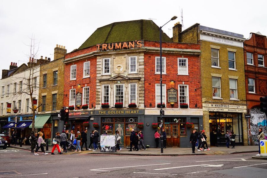 Golden Heart pub Spitalfields London
