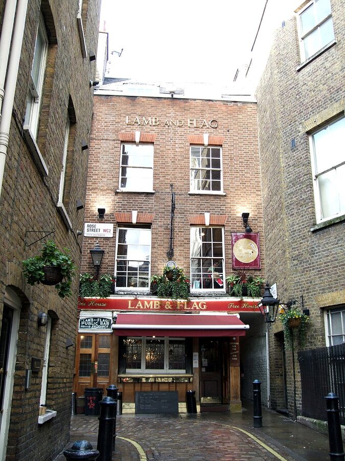 Lamb and Flag Rose Street alley Covent Garden London