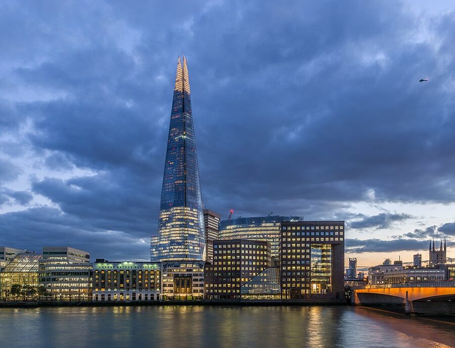 The Shard at sunset