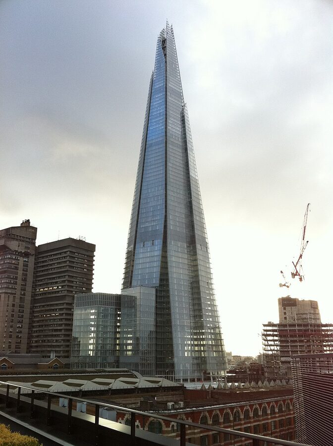 The Shard near completion in May 2012