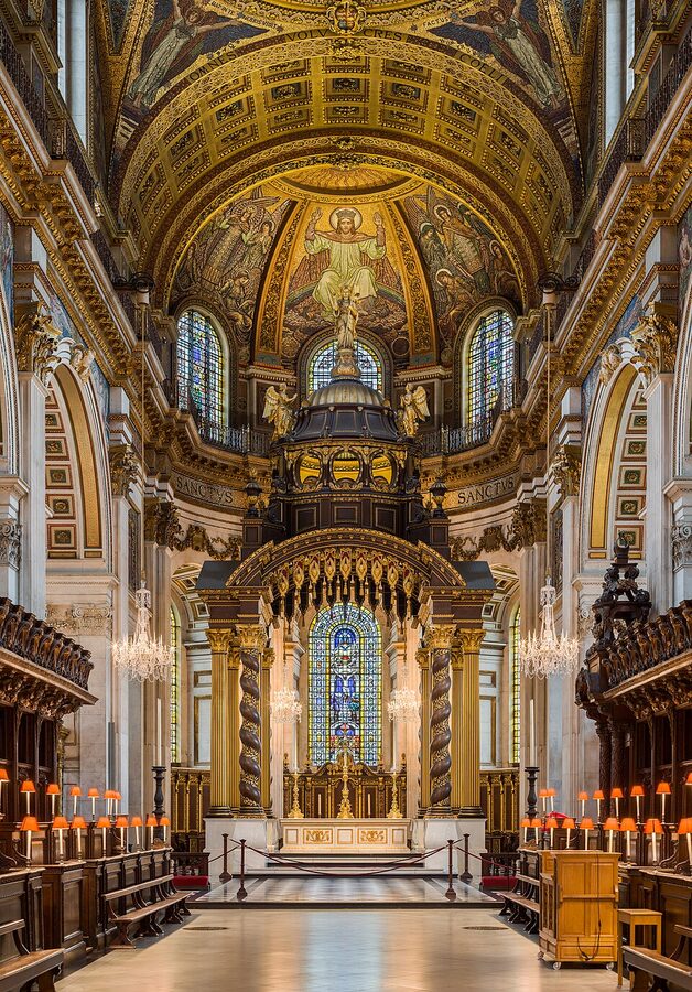 St Pauls Cathedral high altar baldacchino London