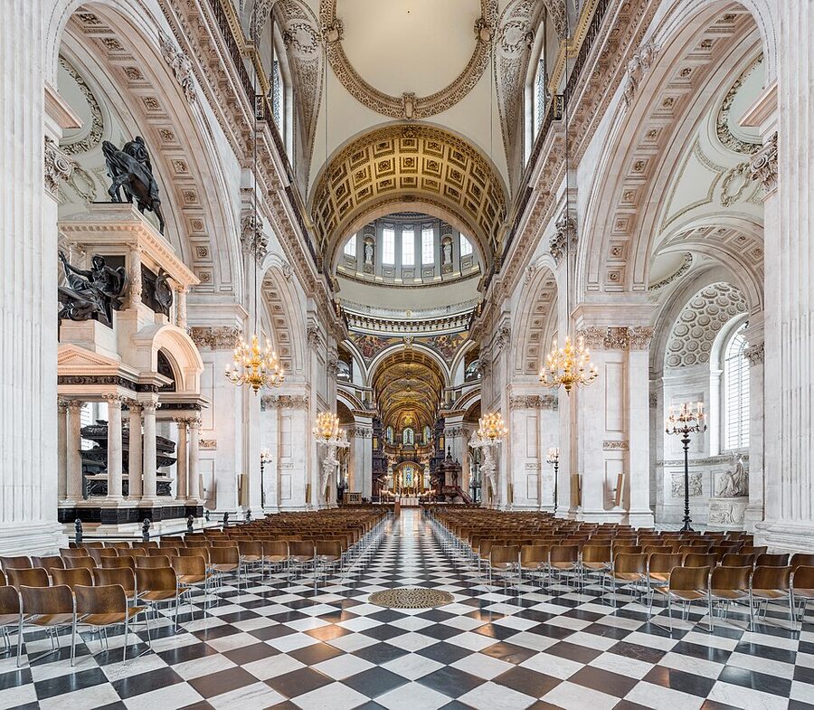 St Pauls Cathedral nave Wren architecture London