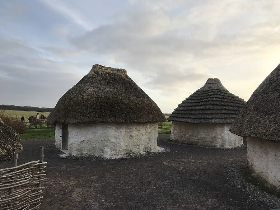Iron Age roundhouses at Stonehenge Visitor Centre