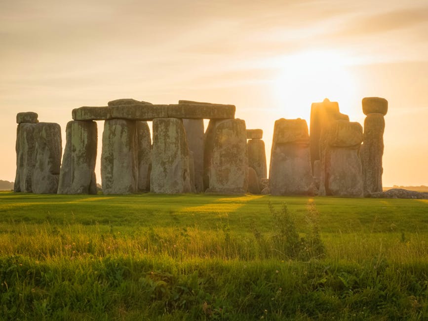 Stonehenge at sunset Neolithic monument