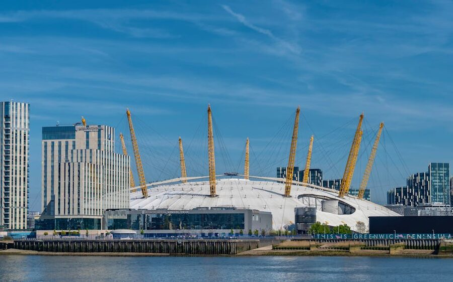 O2 Arena Greenwich Peninsula on the River Thames